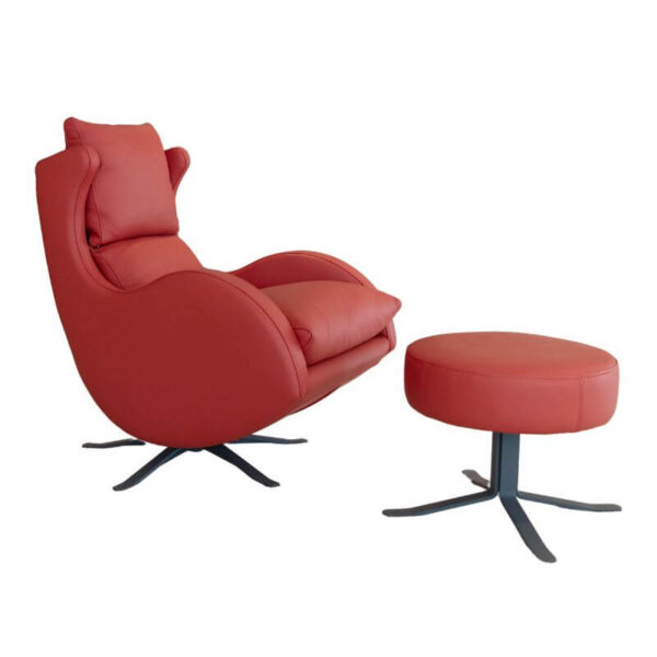 Lenny - Modern Leather Swivel Chair