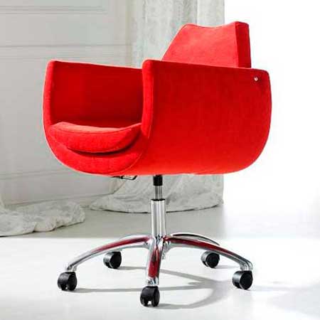 Fama Magno Swivel Chair Contemporary, Red Swivel Chair Uk