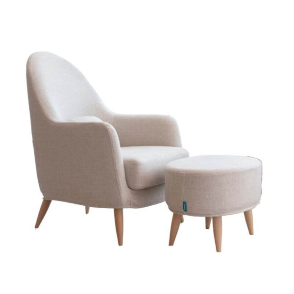 Miranda Armchair & Footstool Fama
