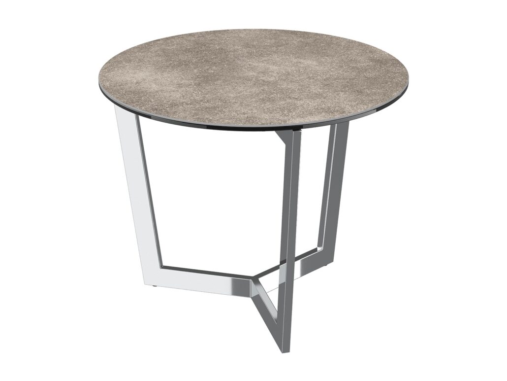 Tamara stainless steel side table - Argile Ceramic