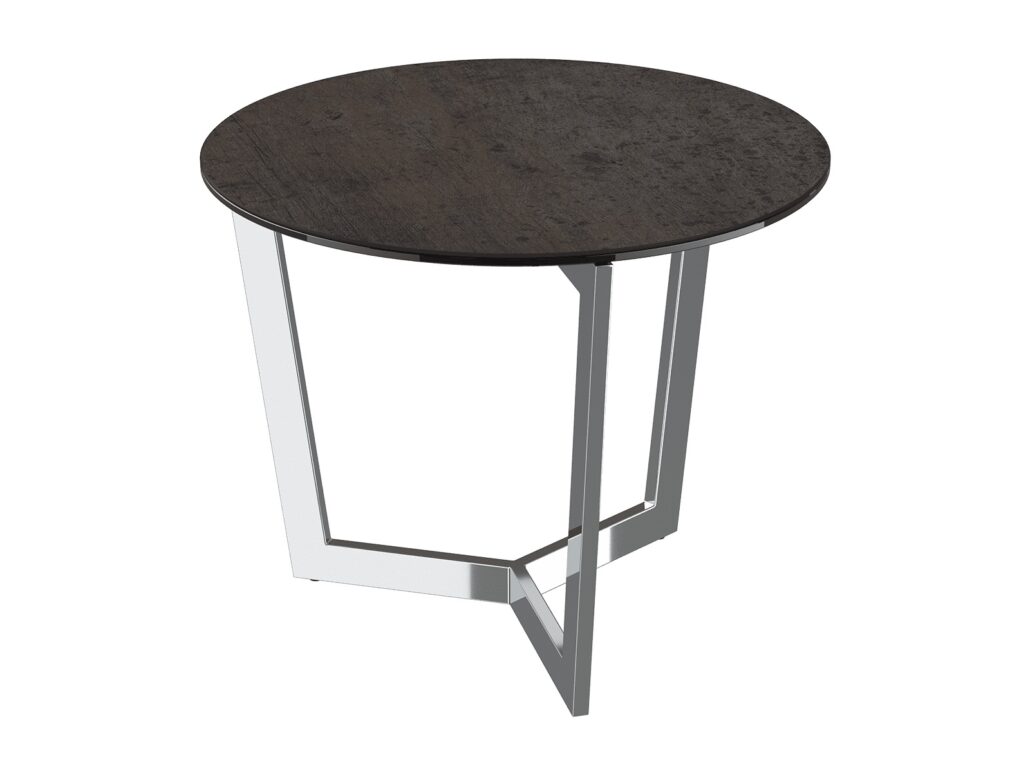 Tamara stainless steel side table - Steel Ceramic