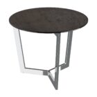 Tamara stainless steel side table - Steel Ceramic