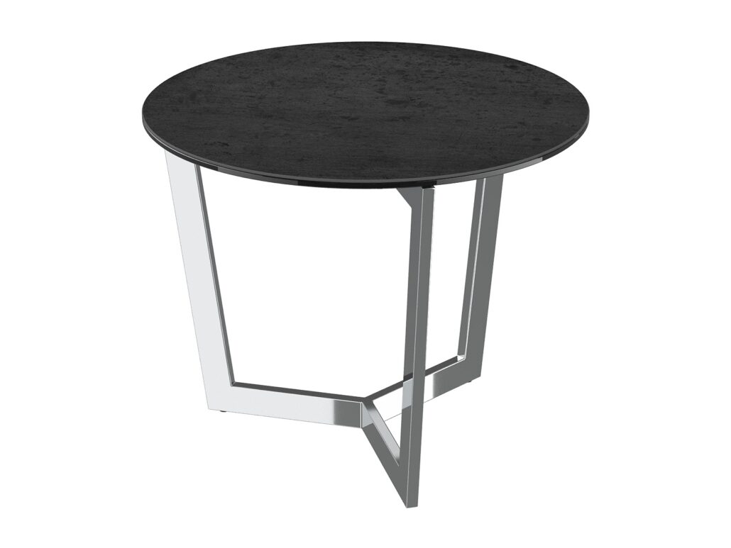 Tamara stainless steel side table - Titanium Ceramic