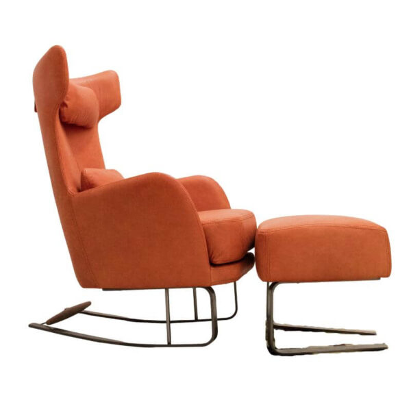 Kangou - Contemporary Leather Rocking Chair