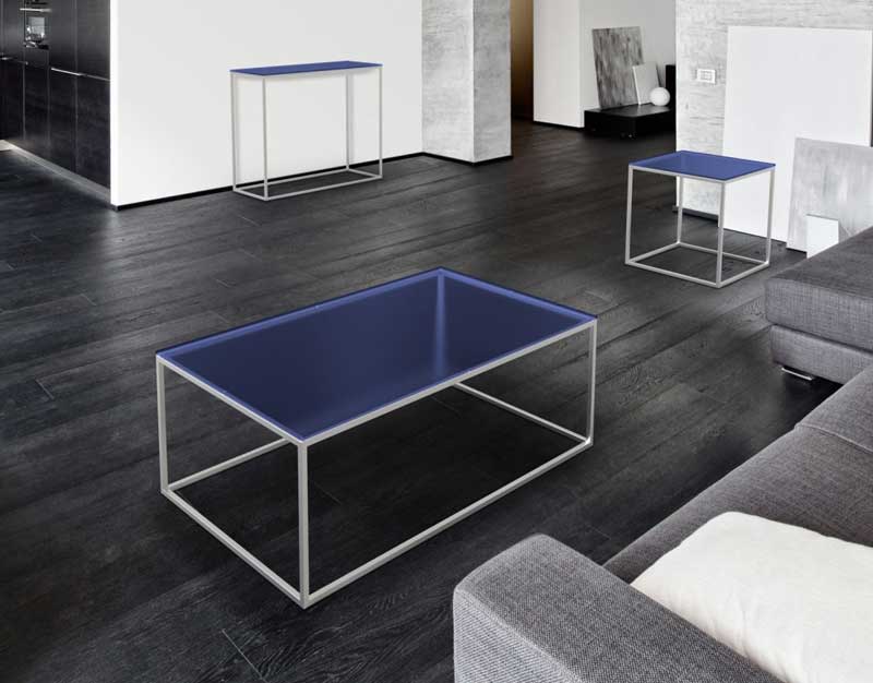 Julia coffee table from Akante - Blue Tinted