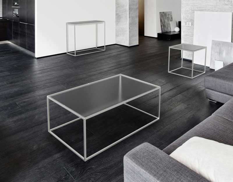 Julia coffee table from Akante - Crystal Acid Etched