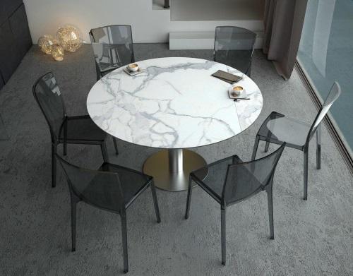 Luna Dining Table - Mat Marble Ceramics