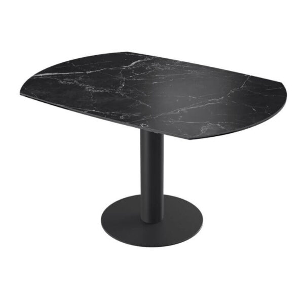 Luna Table - Marquina Marble, Closed