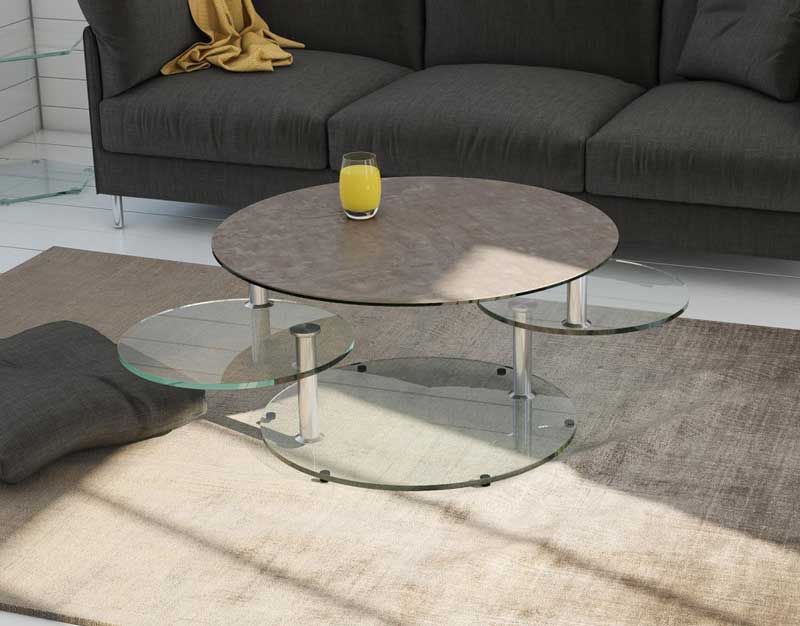 Round coffee table from Akante - Argile ceramics