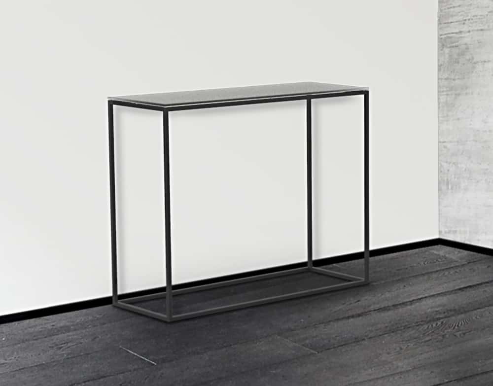 Julia ST180 Console Table - Grey Acid Etched