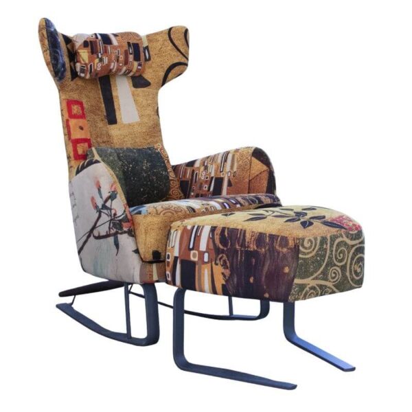 Kangou - Rocking Chair & Stool From Fama