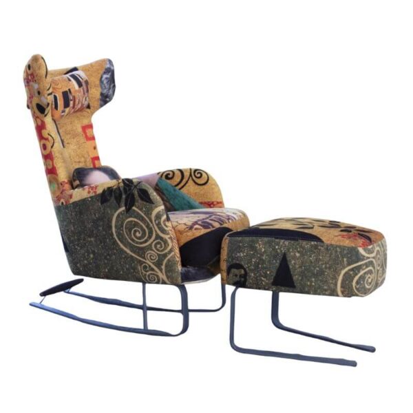 Kangou - Rocking Chair & Stool From Fama
