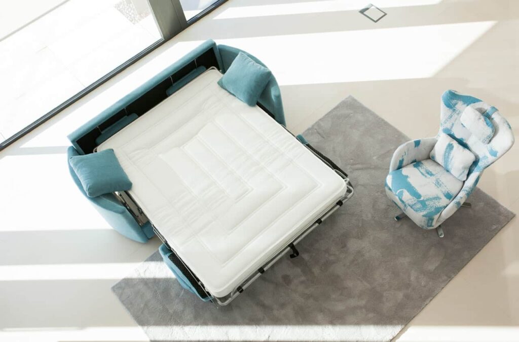 Bolero Straight Arm 3 Seater Sofa/Sofa Bed Without Cushions - By Fama (192cm) - Image 2