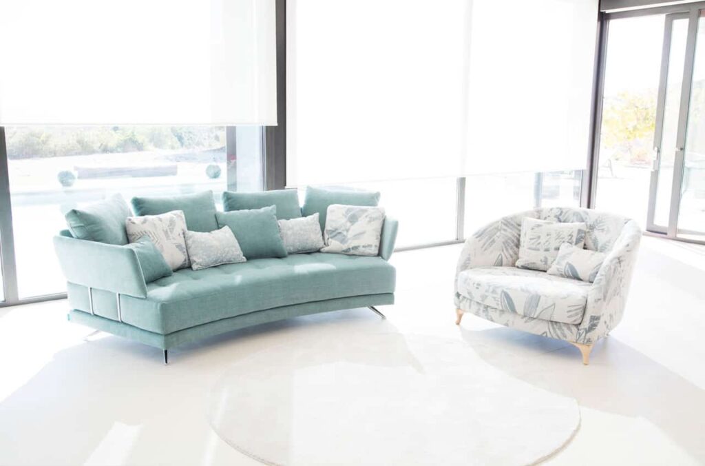 Pacific curved sofa from Fama