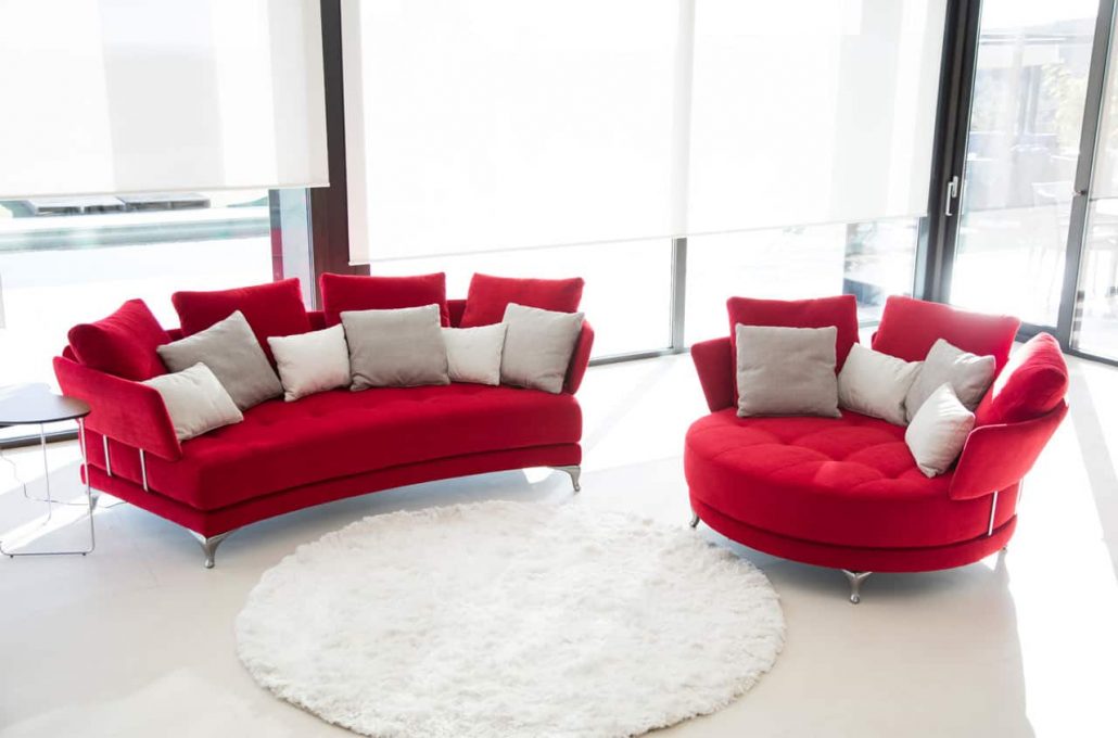 Pacific curved sofa from Fama
