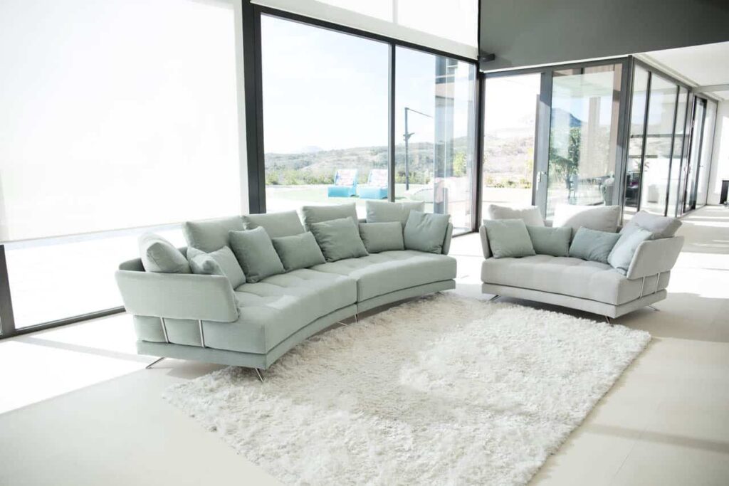 Pacific curved sofa from Fama