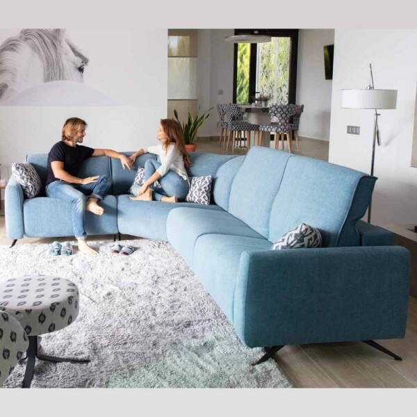 Baltia fabric sofa range from Fama - Optional Electric Recliners - Design Your Own Bespoke Sofa
