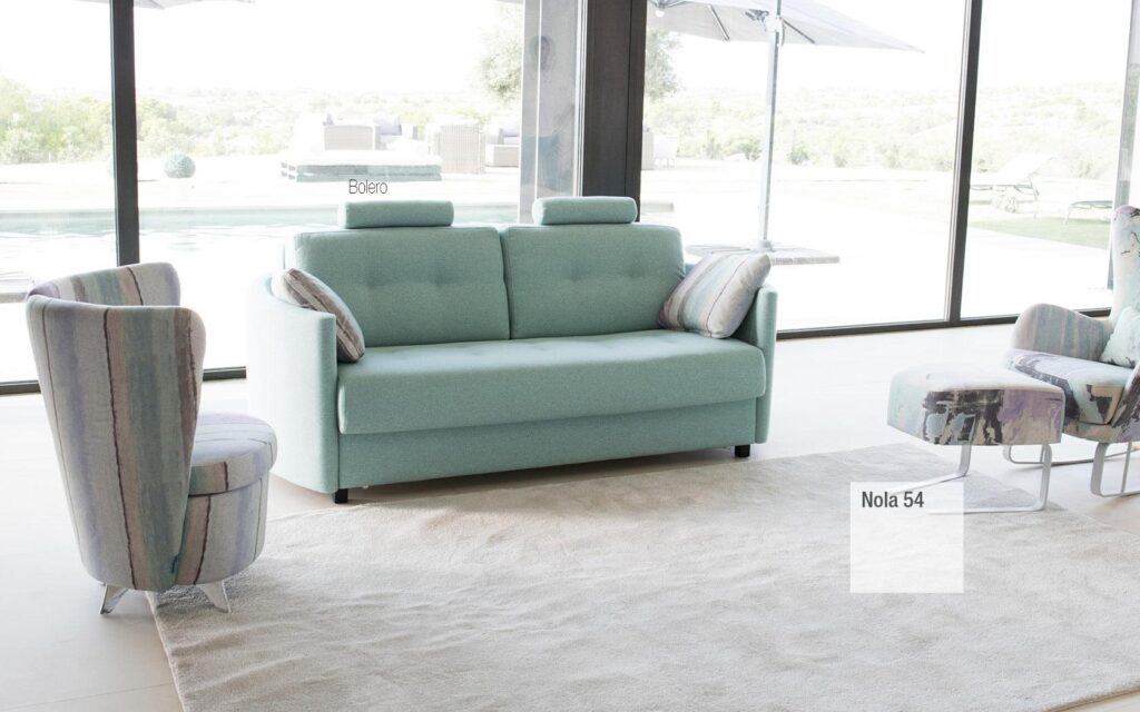 Bolero Straight Arm 3 Seater Sofa/Sofa Bed Without Cushions - By Fama (192cm) - Image 4