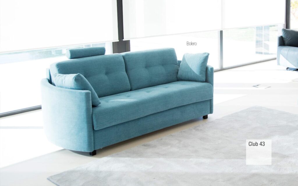 Bolero Straight Arm 3 Seater Sofa/Sofa Bed Without Cushions - By Fama (192cm) - Image 3