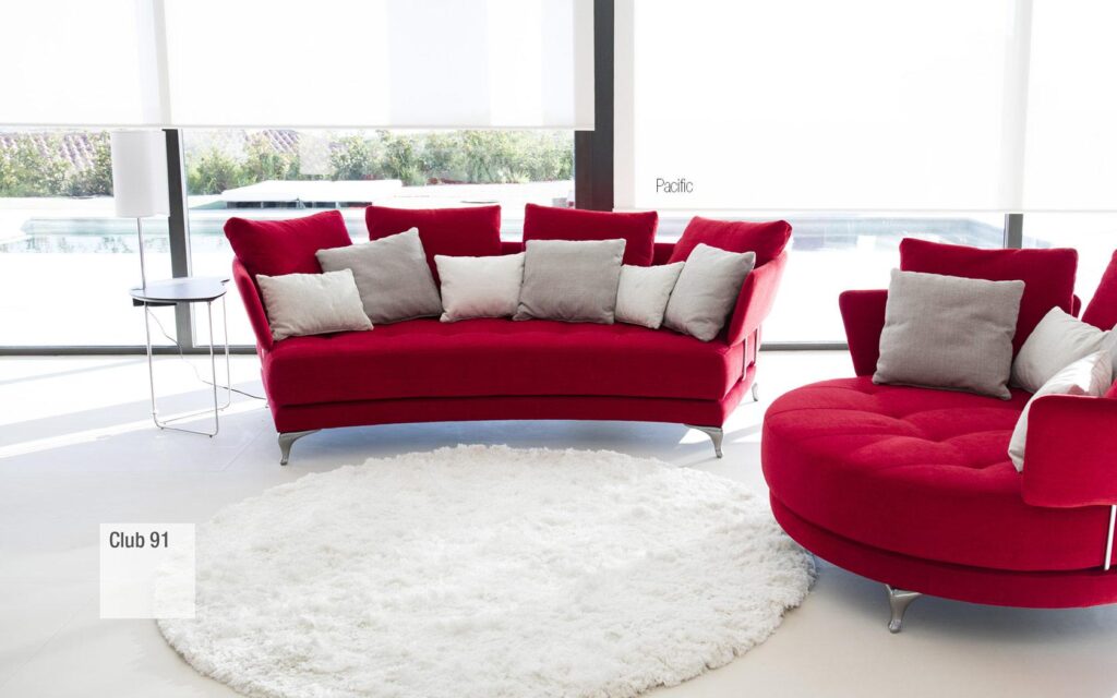 Pacific V12 Curved 2 Seater Sofa from Fama (176cm) - Image 6