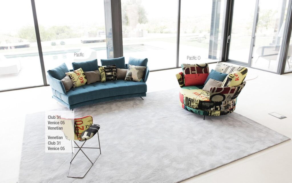 Pacific W Curved Sofa from Fama (335cm) - Image 7