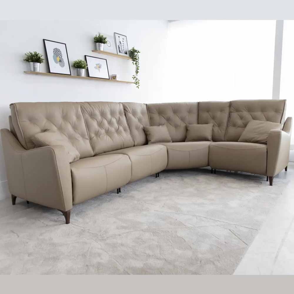 Avalon Leather Corner Sofa from Fama