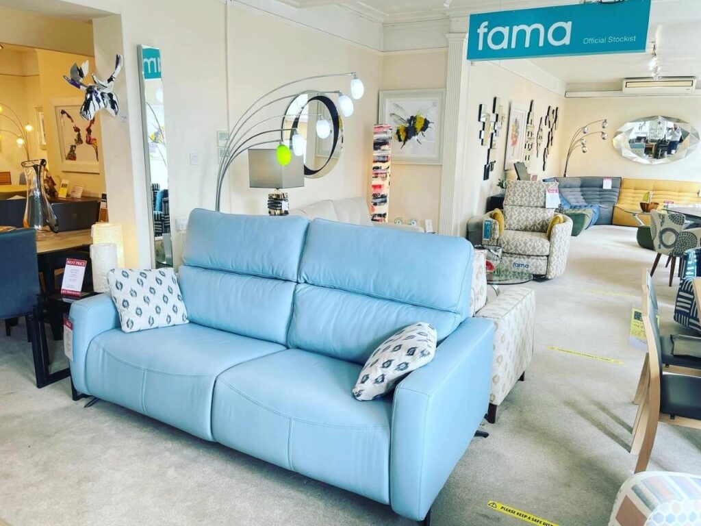 Axel leather recliner from Fama