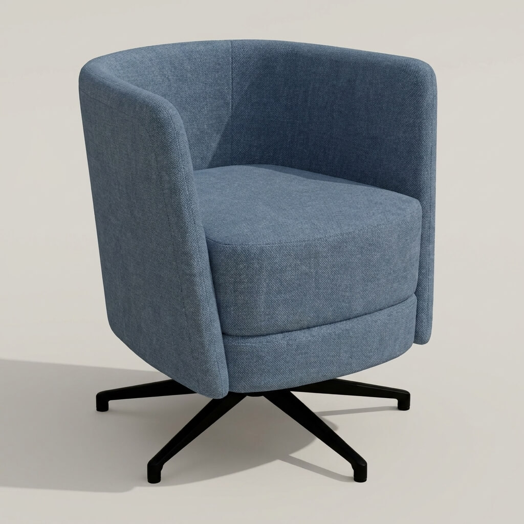 Peque Swivel Chair Blue