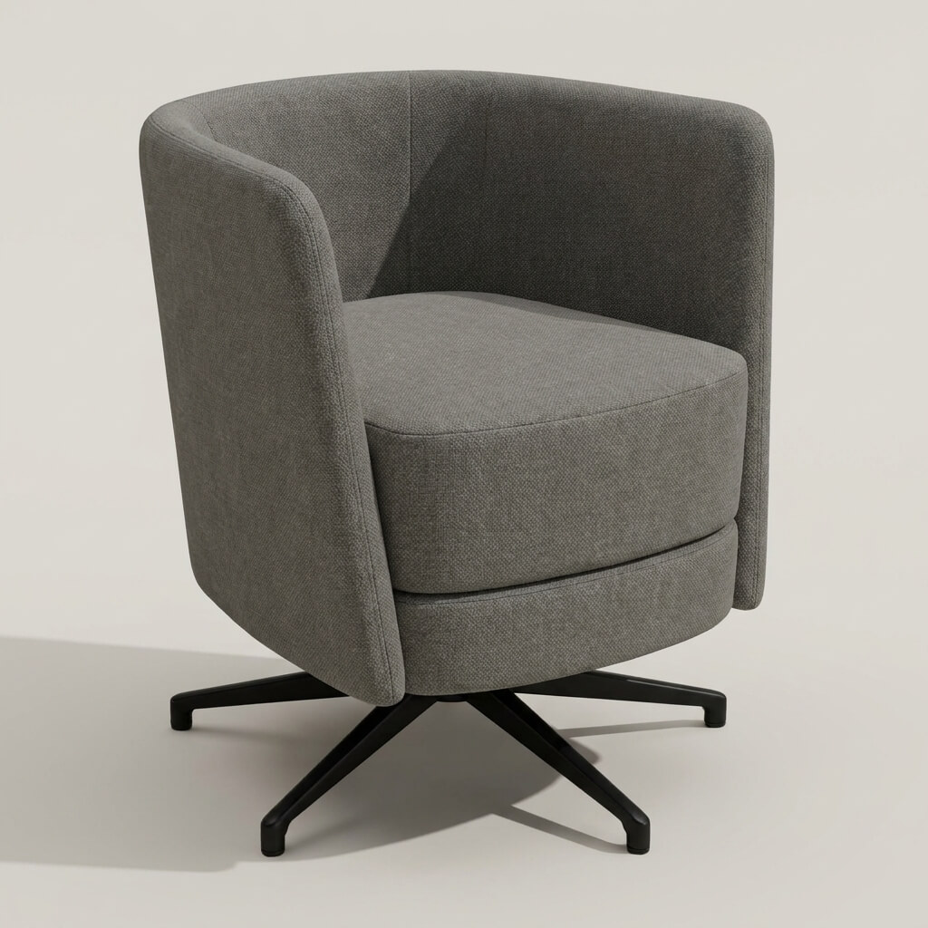 Peque Swivel Chair Dark Tones