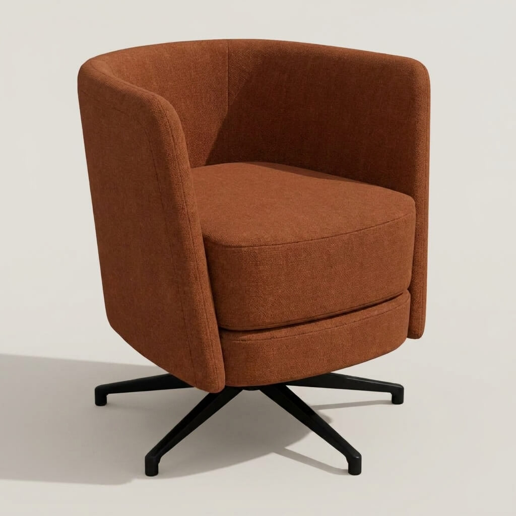 Peque Swivel Chair Earthy Tones