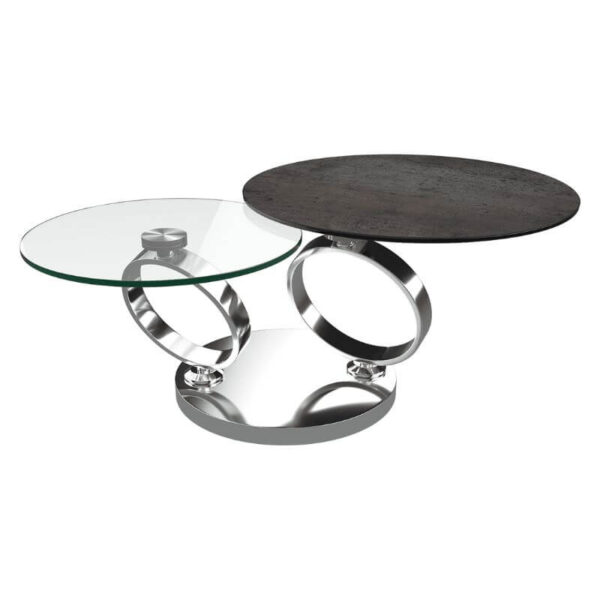 Eolia Coffee Table - Dark Steel