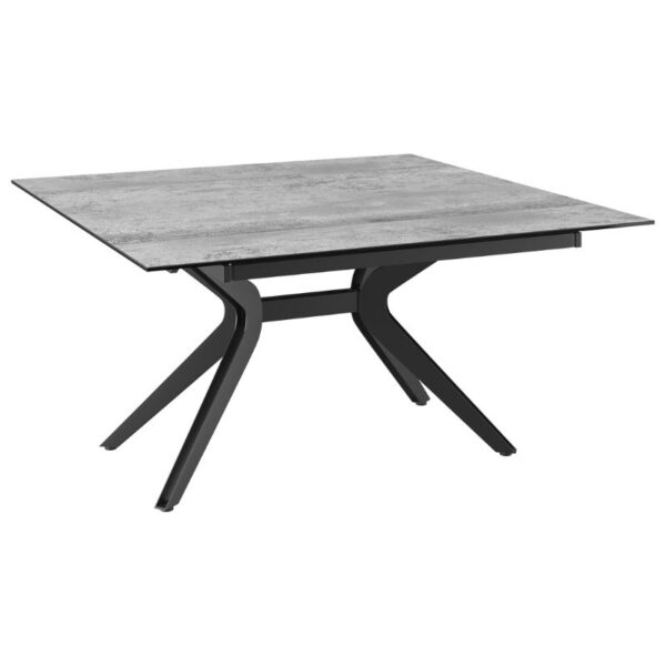Fascination Dining Table Silver Ceramic - Extended