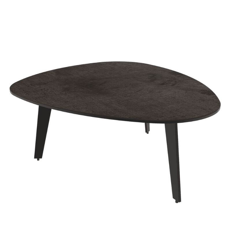 Galet Coffee Table - Dark Steel