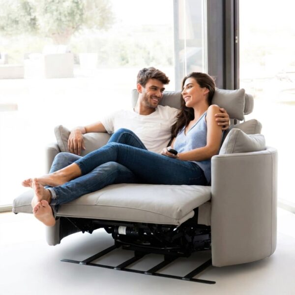 Moonrise XL leather reclined