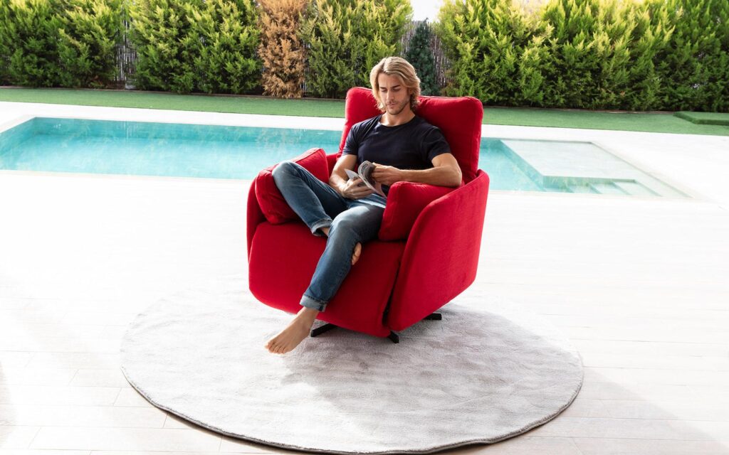 Adan Fabric Chair - Electric Recliner, Swivel from Fama - Image 12