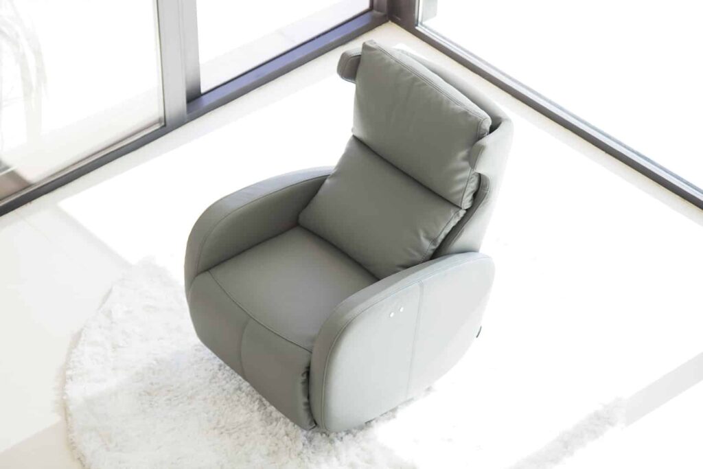 Kim Leather Recliner Chair from Fama - Image 6