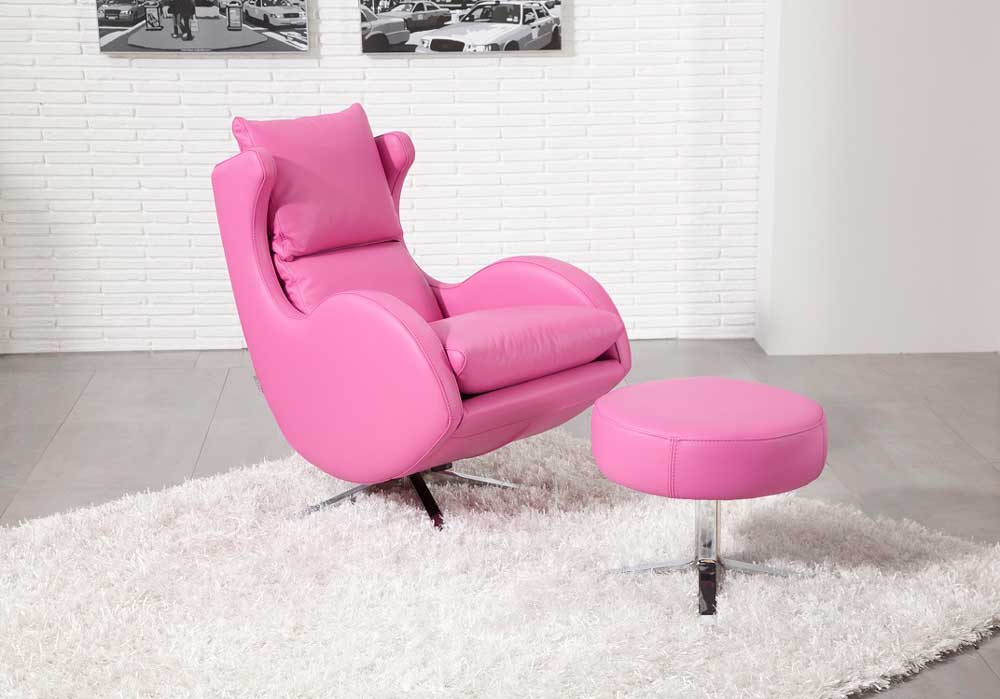 Lenny Leather Swivel Chair