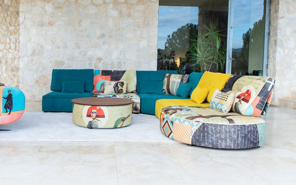 Arianne Love Fabric Corner sofa Y1+A+Z+A+A from Fama - Image 7