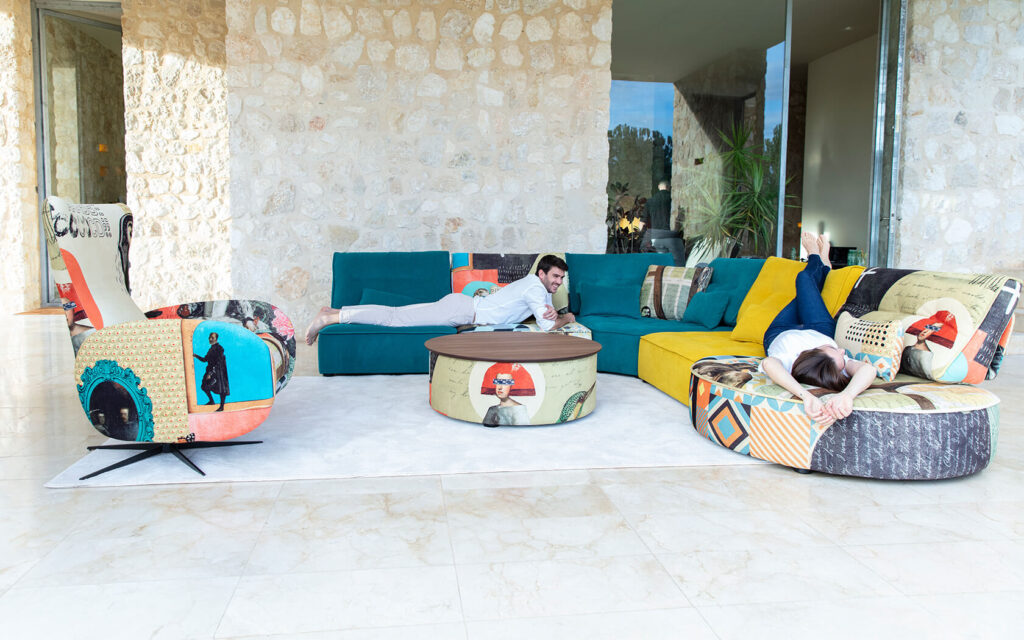 Arianne Love Fabric Corner sofa A+A+C+A from Fama - Image 7