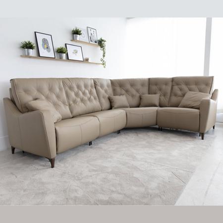 Leather Recliner Corner Sofas