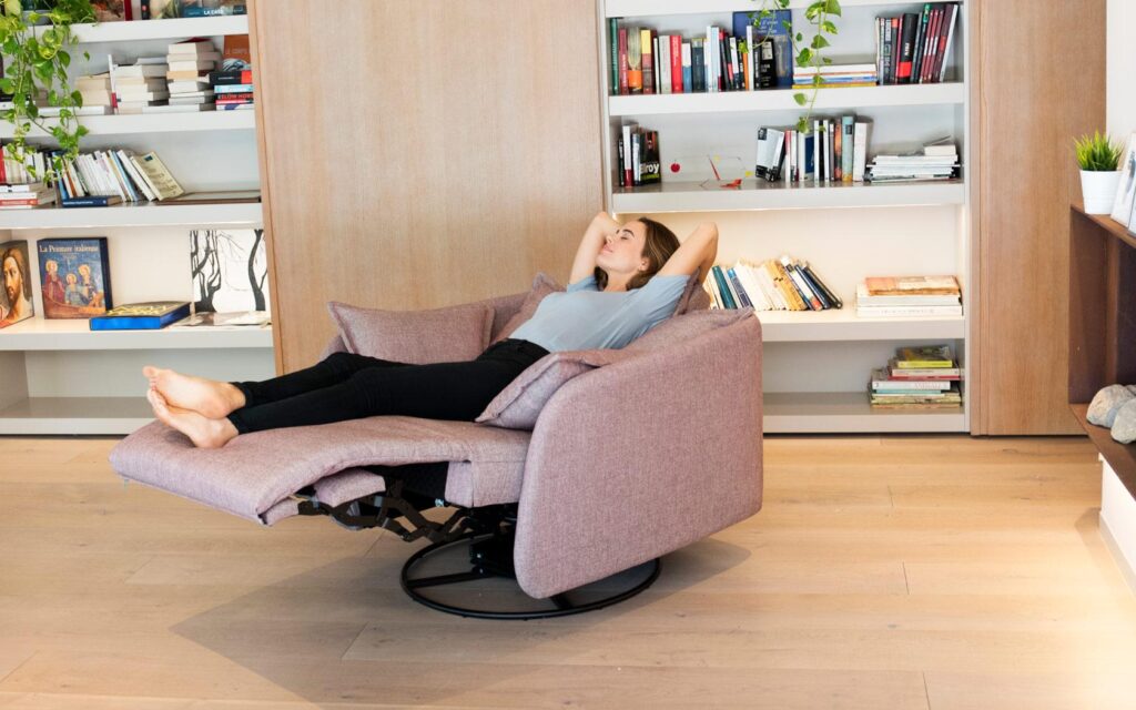 Eva Fabric Chair - Electric Recliner, Swivel from Fama - Image 5