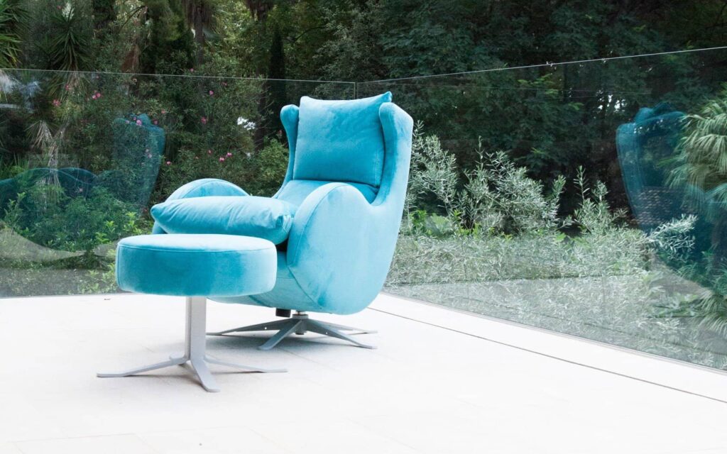 Lenny Chair In Fabric From Fama - Image 9