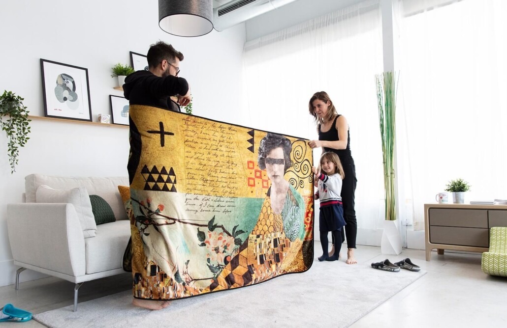 Klimt Blanket from Fama