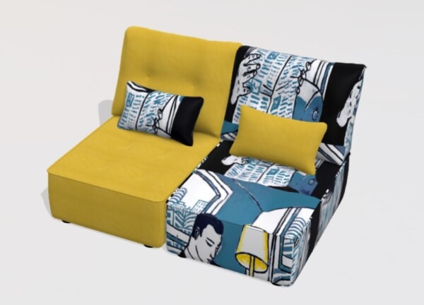 Arianne Love fabric 2 seater