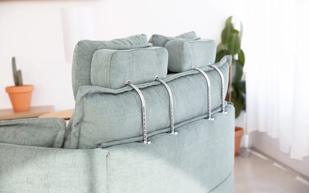 Nadia Xl fabric electric recliner sofa from Fama