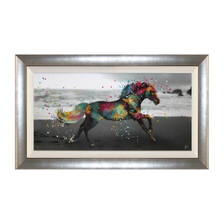 Multi Horse with Liquid Art