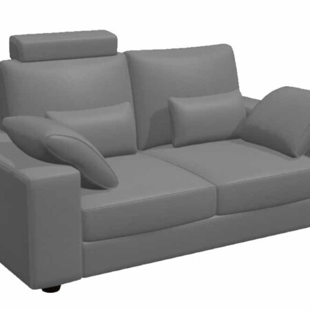 Afrika C Leather – 3 seater sofa from Fama 195cm