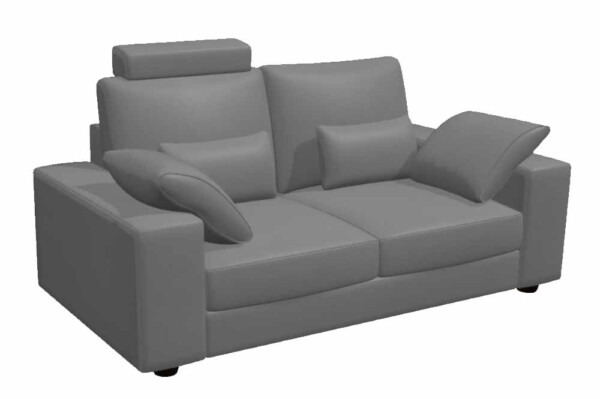 Afrika C Leather – 3 seater sofa from Fama 195cm