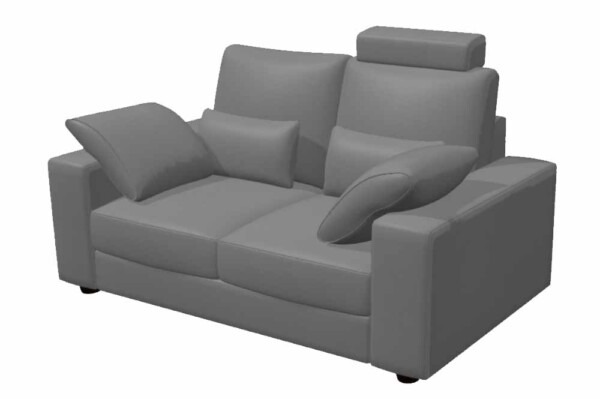 Afrika K leather – 2 seater sofa from Fama 170cm