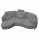 Afrika Z1+LB2 Leather – Chaise sofa from Fama 282cm